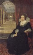 Mytens, Daniel the Elder Alathea Talbot Countess of Arundel,sitting before the picture gallery at Arundel House Spain oil painting artist